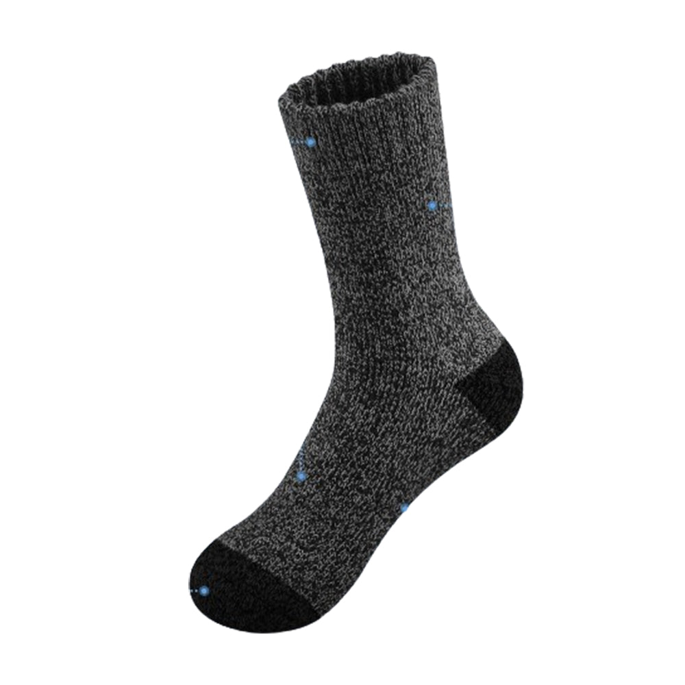 5 Pairs Winter Warm Thermal Wool Hiking Socks for Men