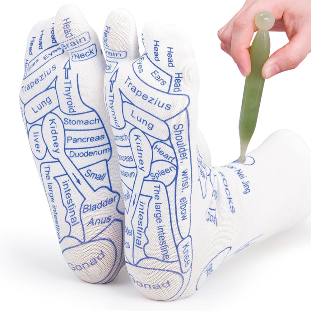 Reflexology Socks with Trigger Point Massage Tools