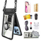 9.5 inch Double Space Water-Resistant Phone Pouch with Lanyard Underwater Seal Case Dry Bag