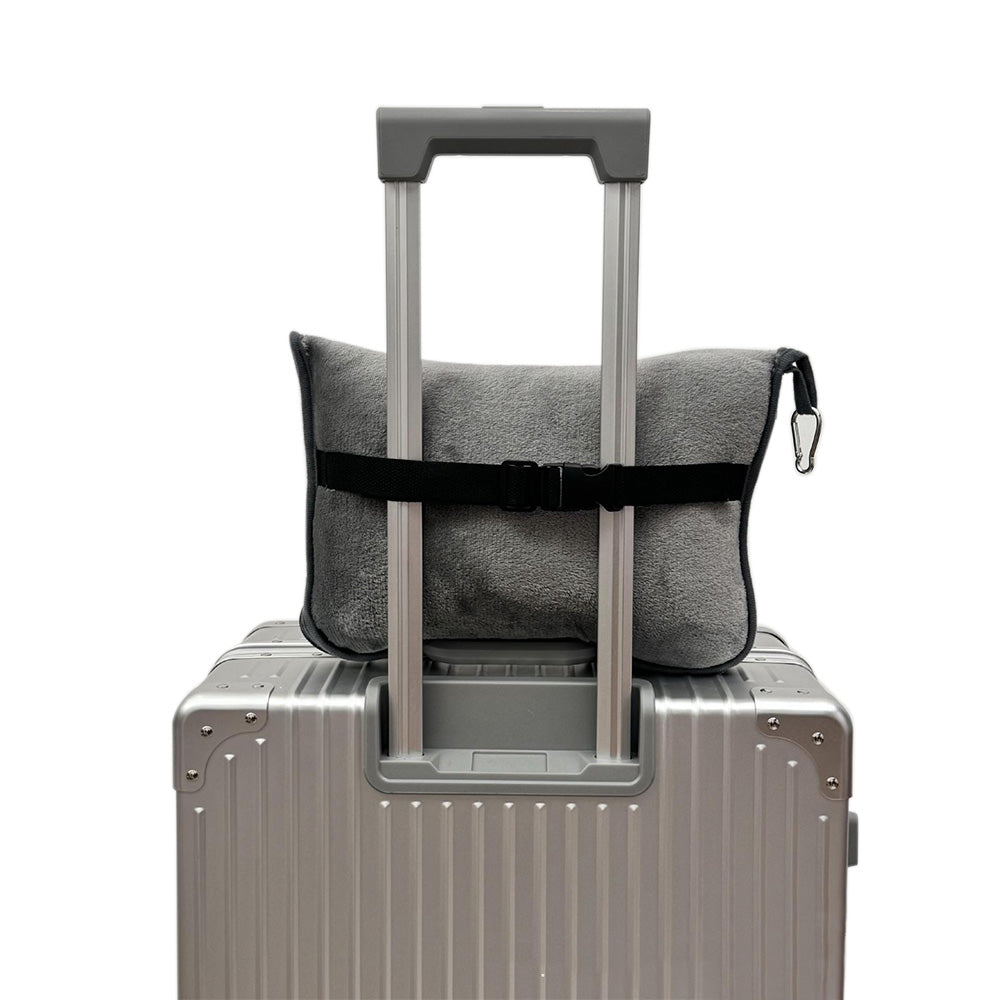 Travel Blanket And Pillow With Backpack Clip For Airplanes Essential Accessories