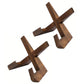 2Pcs Wooden Cookbook Display Stand