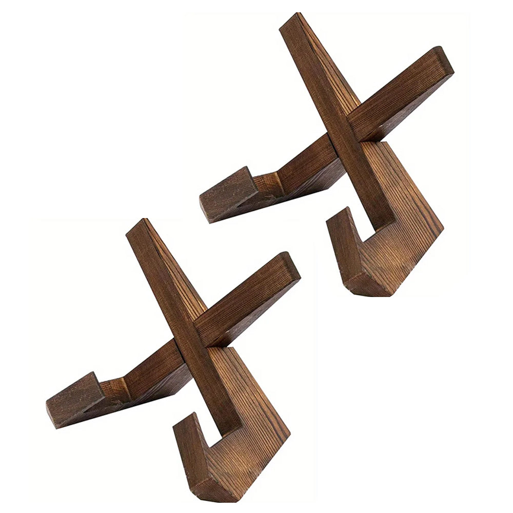 2Pcs Wooden Cookbook Display Stand