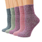 5 Pack Winter Warm Knit Socks Thick Soft Multicolor Free Size for Men and Women