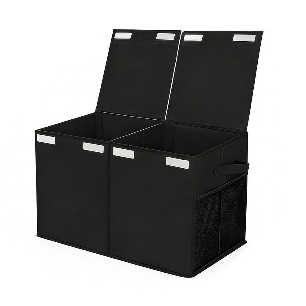 Foldable Toy Storage Organizer Box with Lid and Dividers