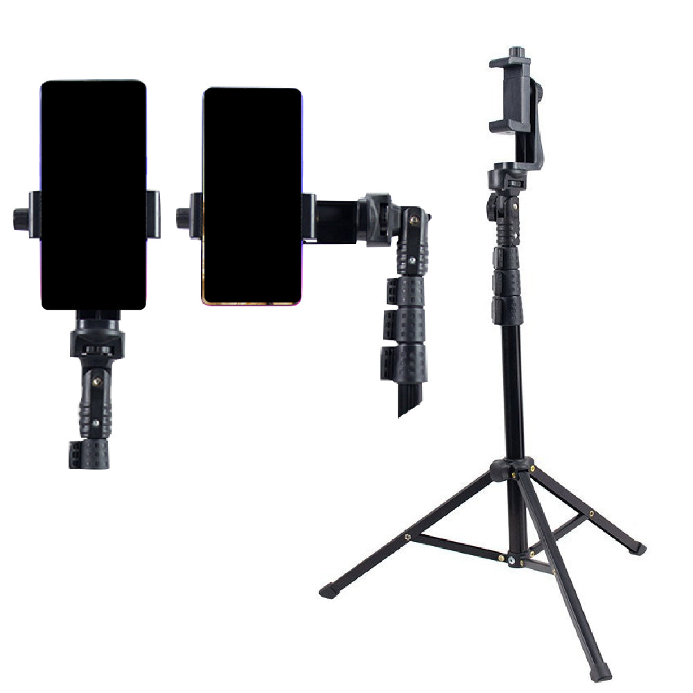 Portable Flexible Tripod Stand Rotating Selfie with Clamp for Mobile Phone Camera