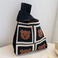 2Pcs Cute Knitted Wrist Bag-Bear
