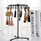2Pcs Jewelry Rotating Ring Necklace Display Rack with 23 Hooks