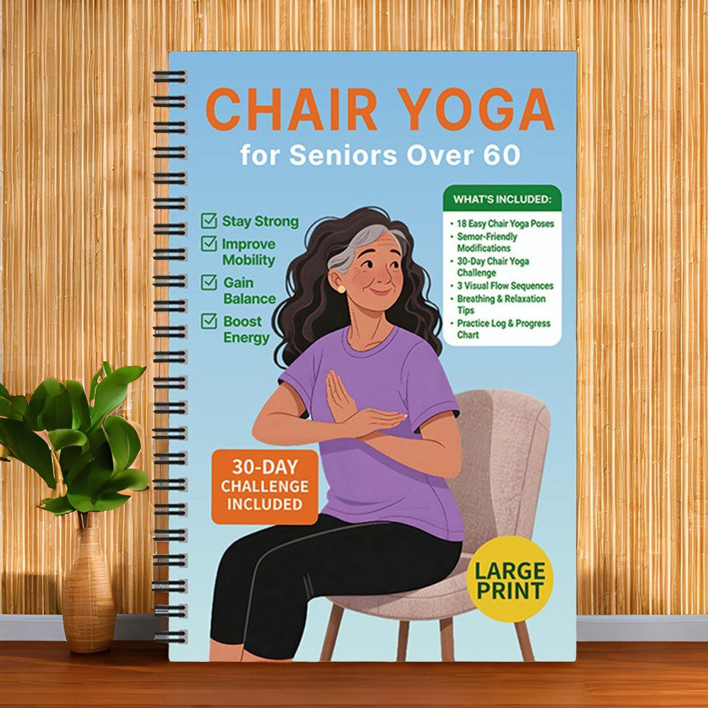 Chair Yoga Book for Seniors: Strength Balance & Wellness Exercises
