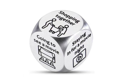 Stainless Steel Decision Dice Food Game Date Ideas Family Gift