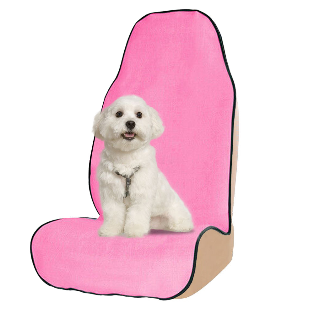 Car Front Seat Cover Sports Sweat Towel-Pink