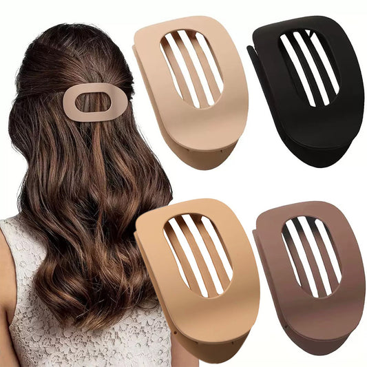 4Pcs Flat Hair Clips Claw Clips for Women and Girls French Clip