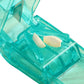 3Pcs Portable Pill Cutter Tablet Vitamin Splitter Divider Grinder Travel Medicine Storage Box
