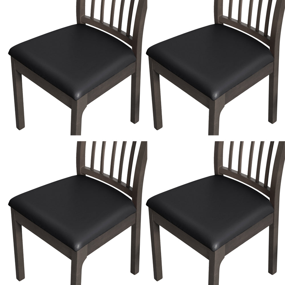 4Pcs Waterproof  PU Leather Stretch Seat Cushion Cover