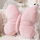 Butterfly Shape Throw Pillow with Lace Ruffle Trim Decorative Cushion Home Decor Cushion Butterfly Velvet Throw Pillow