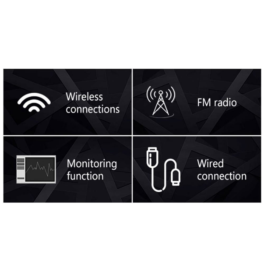 5 in 1 Wireless Headphones Rechargeable PC TV Radio Home Headset with Mic
