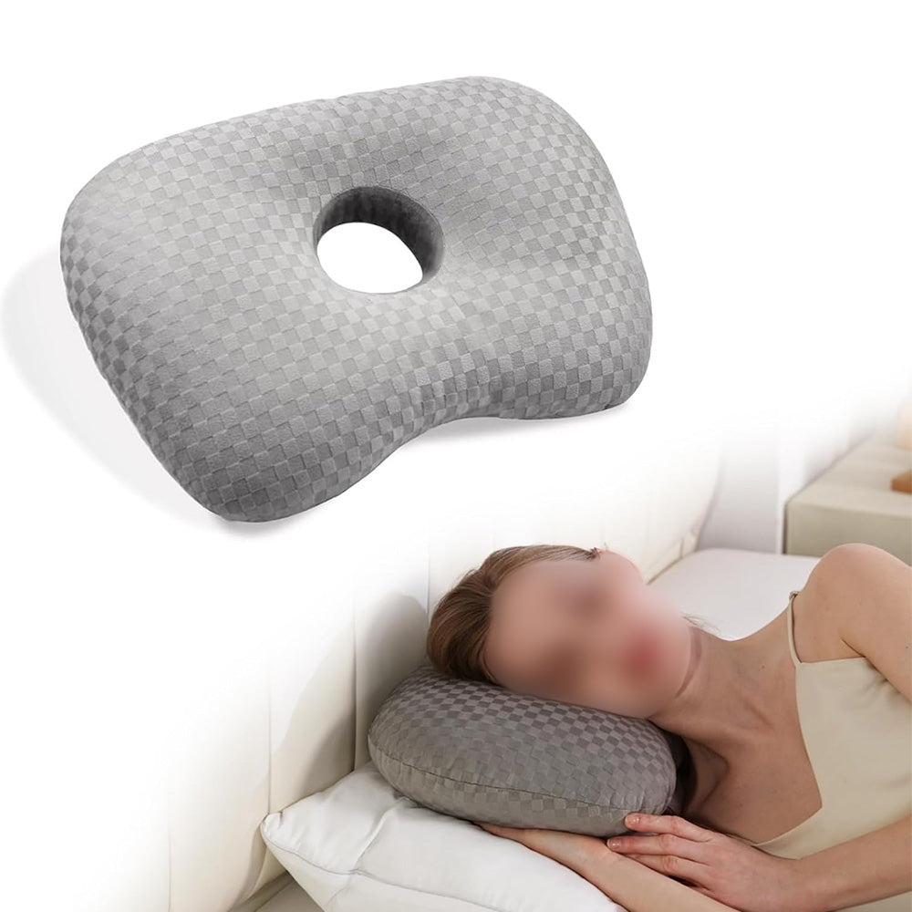 Ear Piercing Pillow for Side Sleepers with Hole Ear Pillow