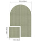 Large Arched Felt Bulletin Board with 30 Push Pins for Home Office School
