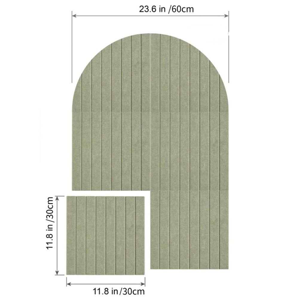 Large Arched Felt Bulletin Board with 30 Push Pins for Home Office School