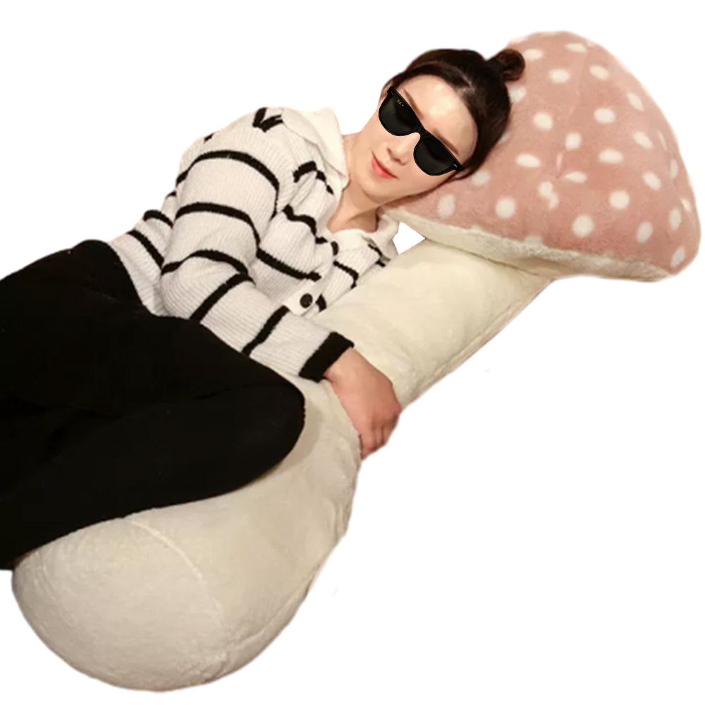 Mushroom Shaped Plush Stuffed Body Pillow
