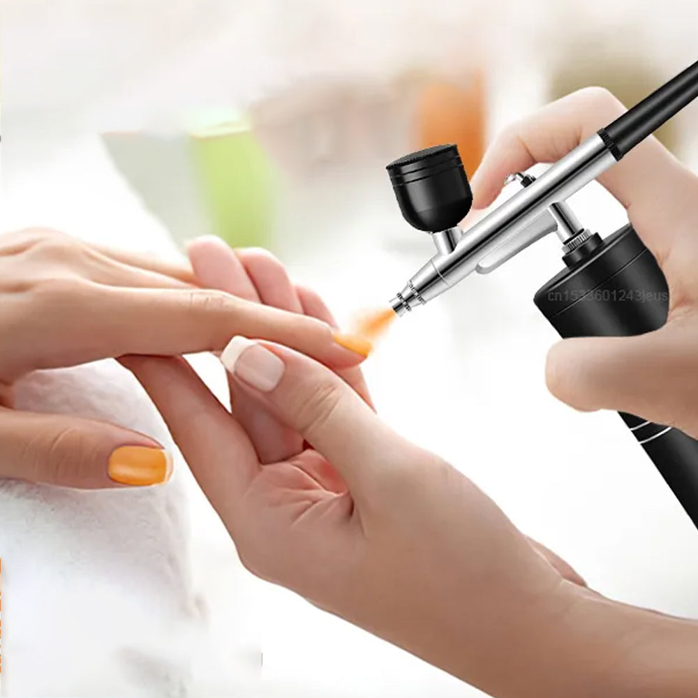 Portable Airbrush Kit with Compressor for Nails Manicure Art Cake Painting Makeup