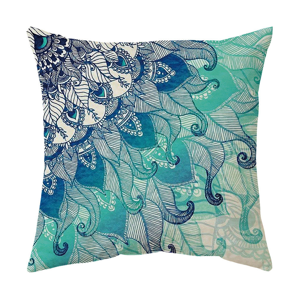 4Pcs Bohemian Home Decoration Sofa Cushion Pillow Covers Prints Value Pack