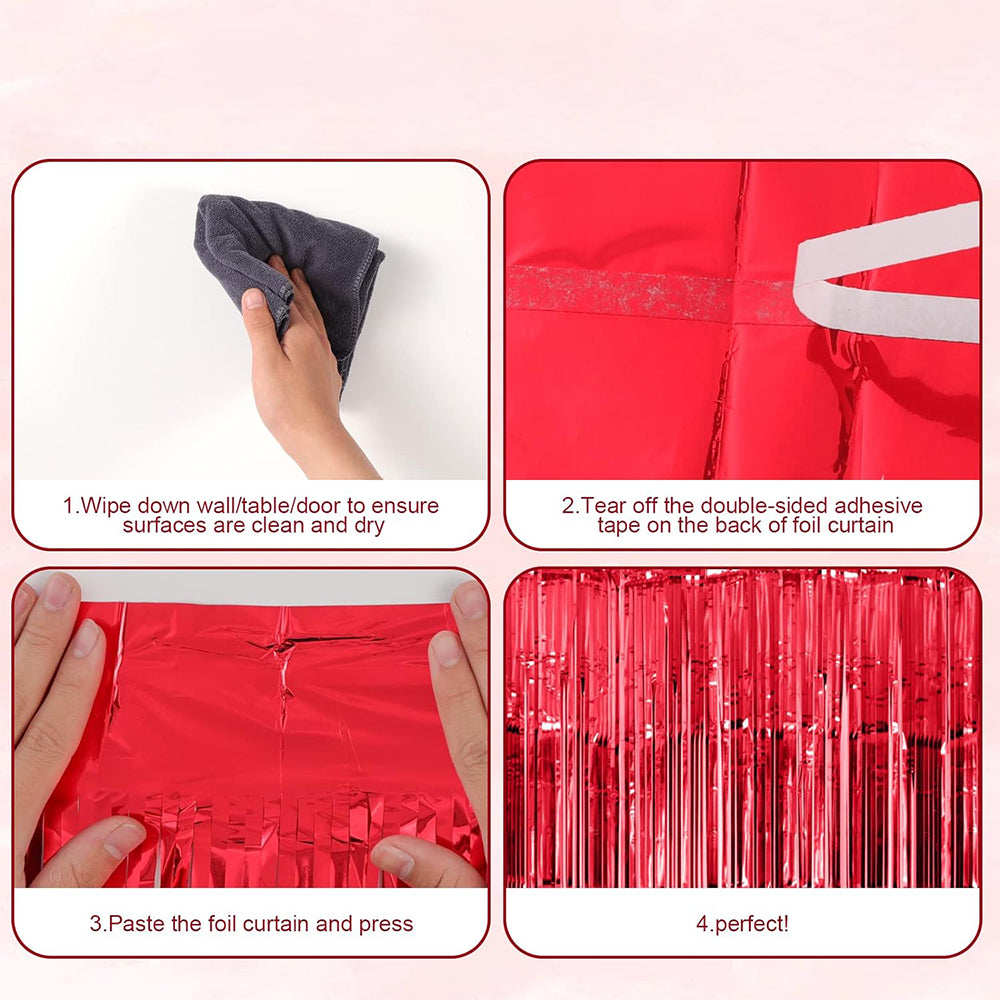 6Pcs 2M Fringe Backdrop Party Decoration