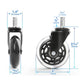 3 Inch Office Chair Caster Replacement Rolling Caster Grip Ring Universal Swivel Wheel