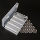 100Pcs 30mm Coin Capsules with EVA Foam Inserts for Coin Collection