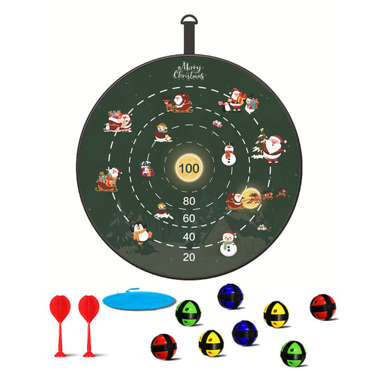 72CM Christmas Large Dart Board With 12 Sticky Balls Dart Board Game