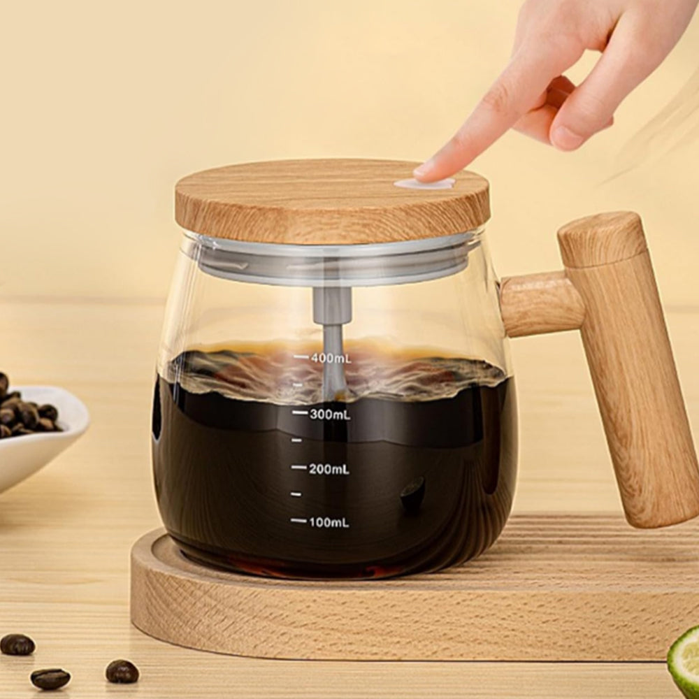 400ML Electric Self-Stirring Coffee Mug with Constant Temperature Coaster