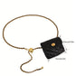 PU Leather Women Adjustable Metal Chain Belt Crossbody Waist Bag