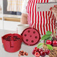 2Pcs Portable Cherry Pitter Corer Tool Labor-Saving Push Down Multiple Cherries Seed Remover
