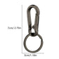 4 Pcs Metal Keychain Key Ring Clip Holder for Home Car Keys and Bags
