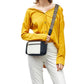 Small PU Crossbody Bag for Women Color-Block Shoulder Bag