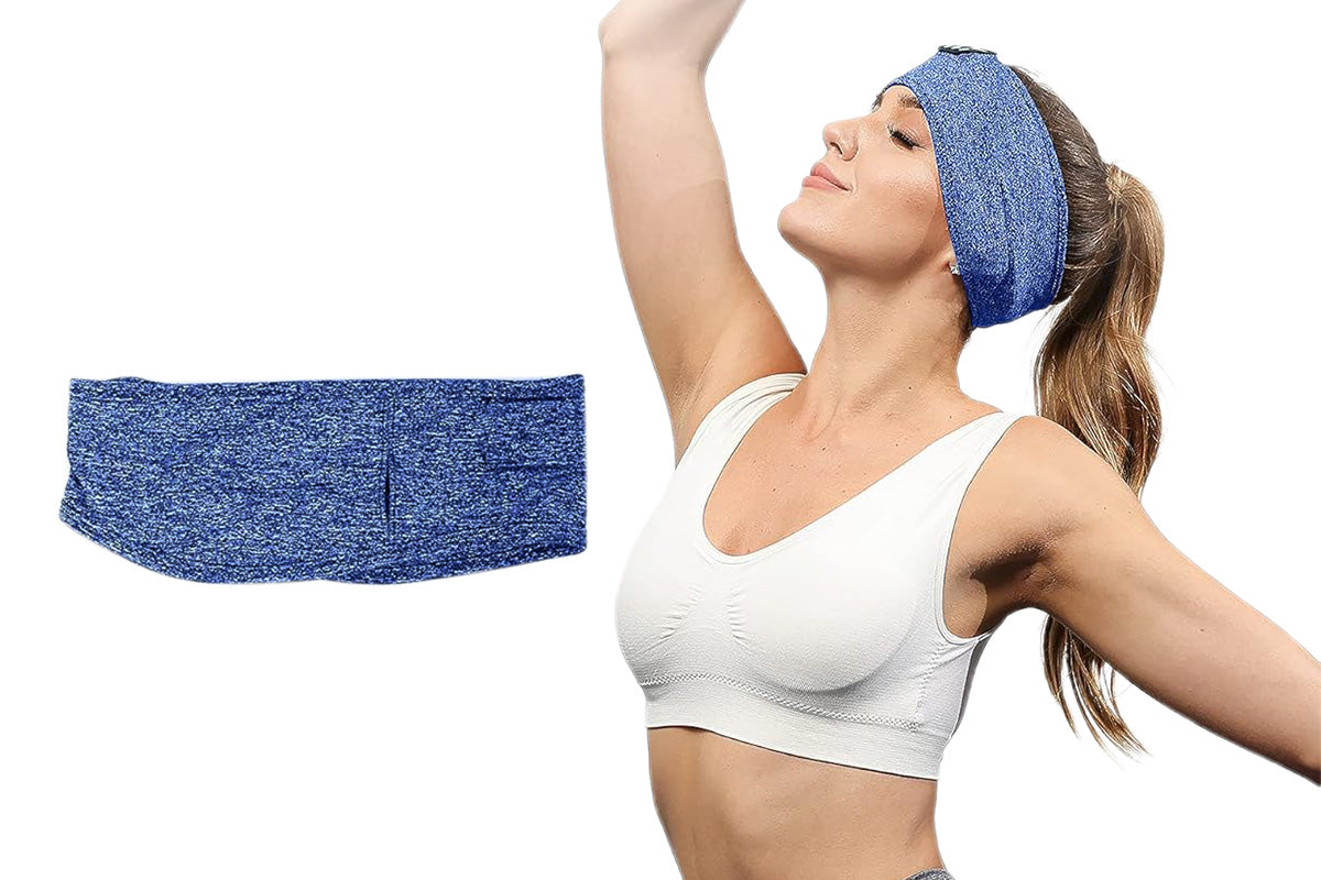 Bluetooth Music Headband Sleep Eye Mask for Running Yoga Calls