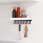Wall Key Holder with Shelf Wooden Key Rack for Entryway Home