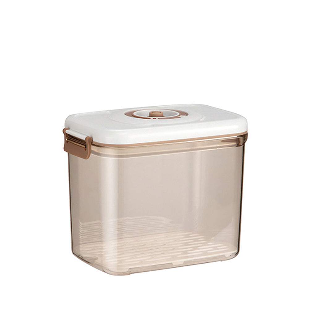 2Pcs Vacuum Seal Food Storage Container with Lid Strainer Vacuum Pump Airtight Food Storage