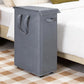 65L Laundry Basket with Wheels Lid Handle Foldable Dirty Clothes Basket for Home Dorm