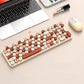 2.4GHz Wireless Keyboard And Mouse Combo With Round Key Caps