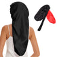 Double Layer Reversible Silk Bonnet Long Bonnet Satin Hair Silk Bonnet For Sleeping