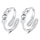 2Pcs Anxiety Relief Adjustable Fidget Spinner Rings
