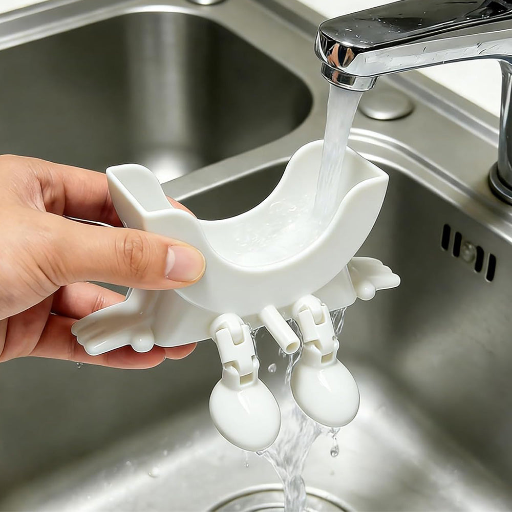 Smiley Face Sponge Holder Sink Drain Rack for Sink Edge