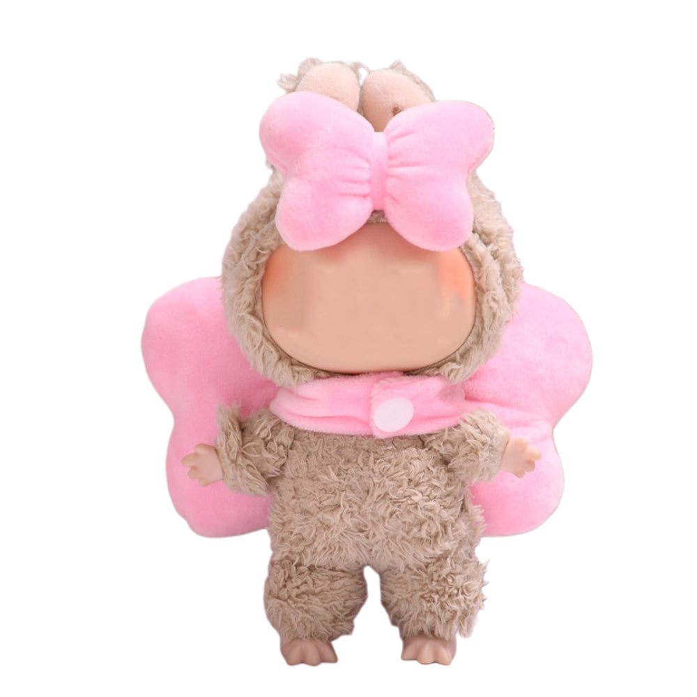Doll Clothes Set with Small and Large Bow Accessories
