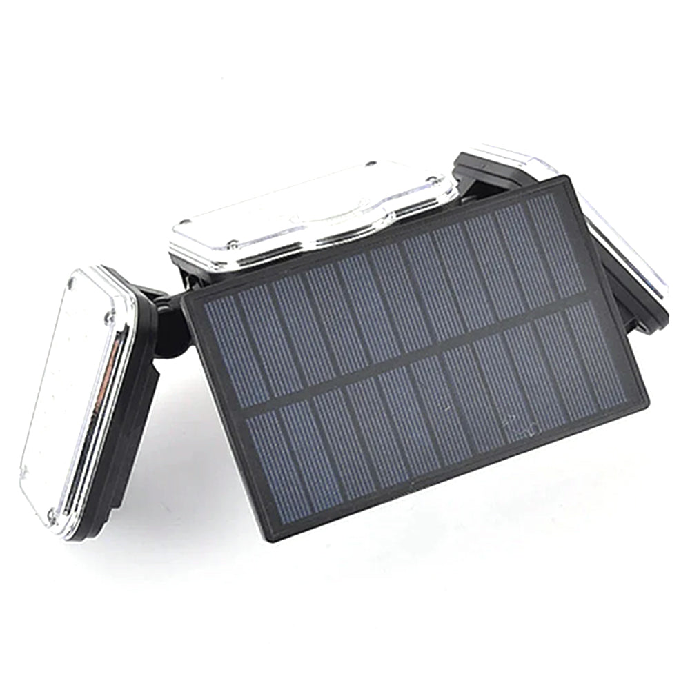 138 LEDs 3-Head Solar Motion Sensor Outdoor Wall Security Light