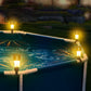 12 Pack Solar Water-Resistant Outdoor Swimming Pool Fence Light