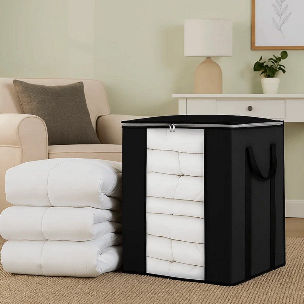 120L Extra Large Storage Bag Blanket Clothes Organizer Foldable Moving Tote