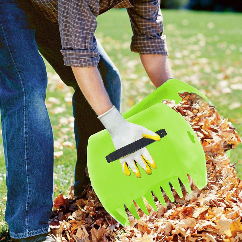Pair of Leaf Grass Scoops Hand Pickup Garden Rakes