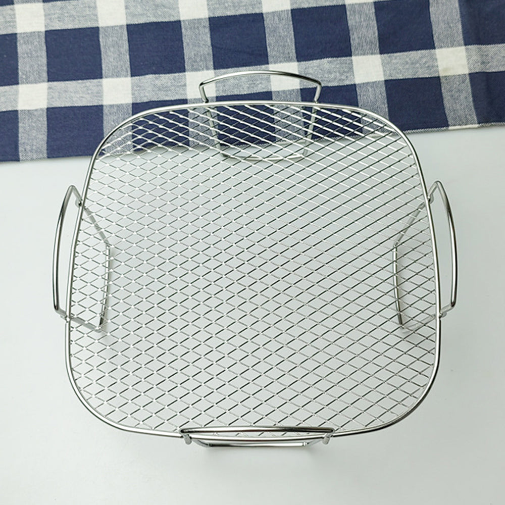 Stainless Steel Air Fryer Grill Rack Baking Tray Dehydrator Accessory