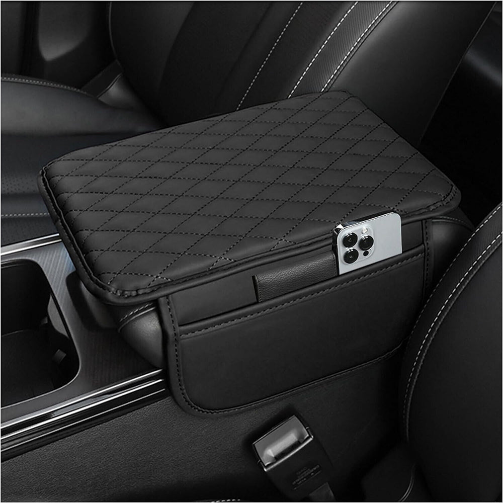 Car Center Console Cover Universal Leather Car Armrest Cover Cushion