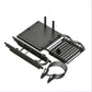 4 Tier Sports Equipment Ball Storage Rack with Basket and Hooks
